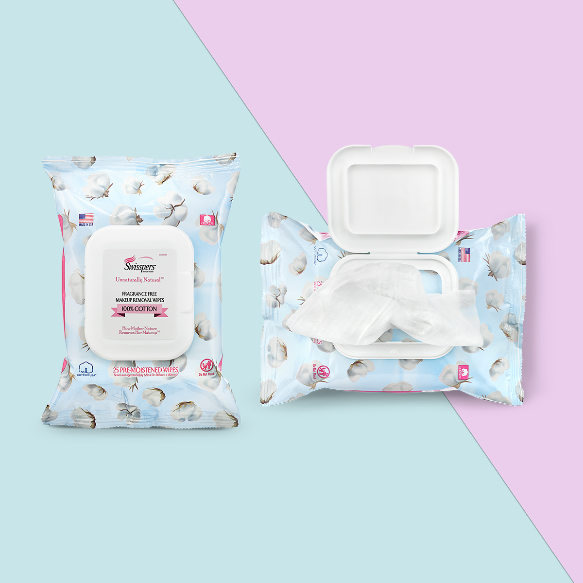 Swisspers Cotton Makeup Removal Wipes